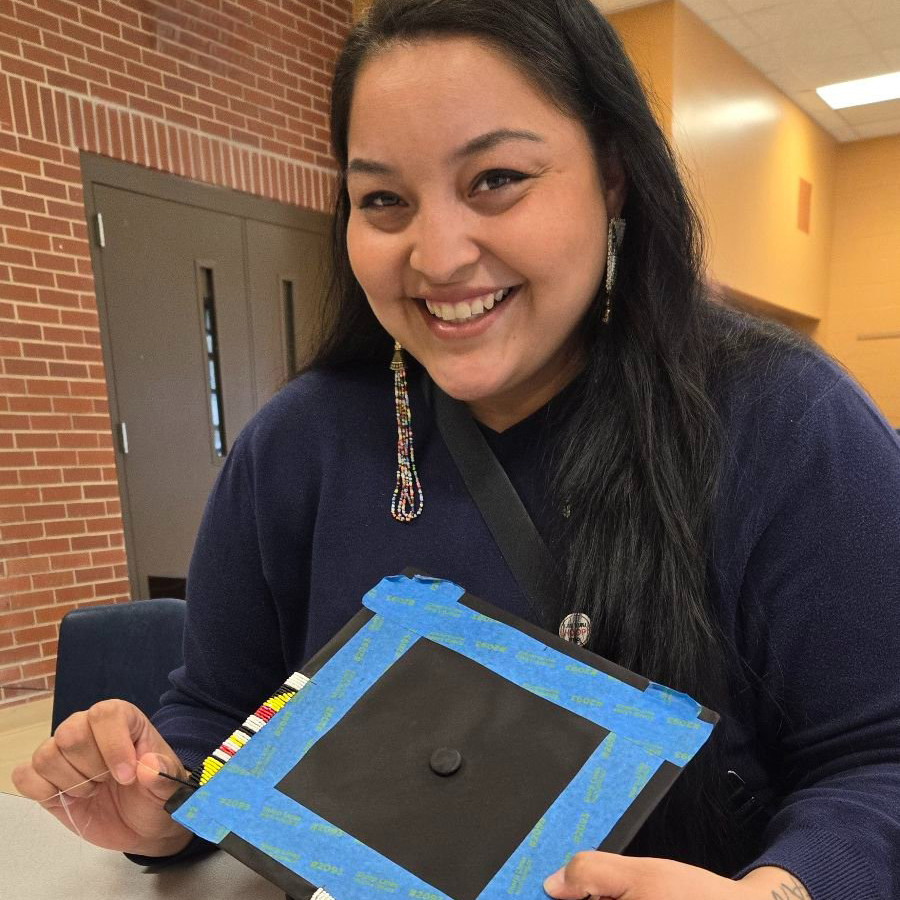 Beaded Graduation Cap